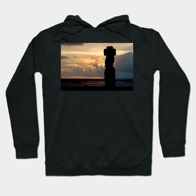 Easter Island Sunset Hoodie by Memories4you